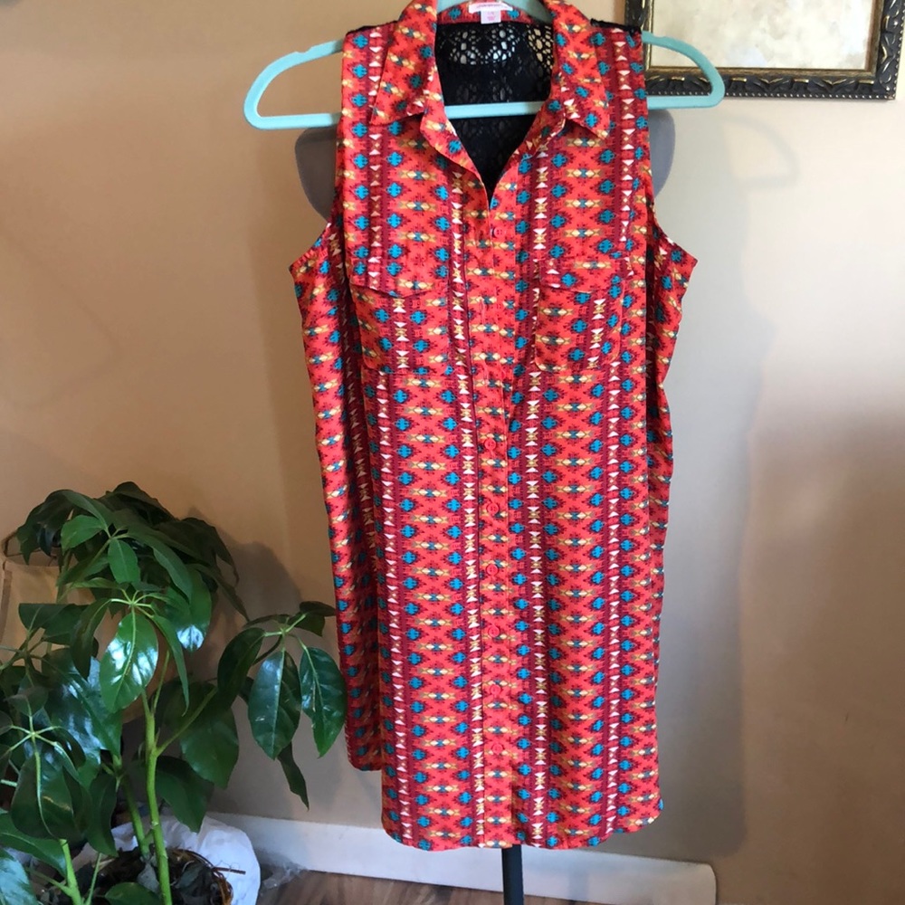 Xhilaration Long tailed shirt style dress